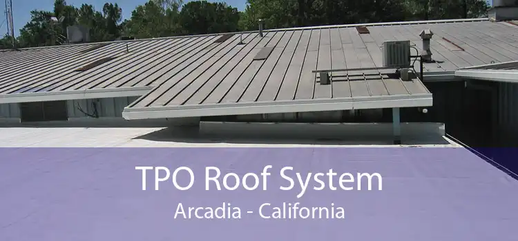 TPO Roof System Arcadia - California