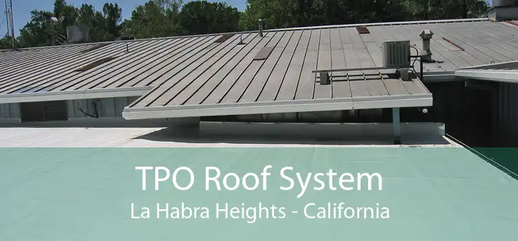 TPO Roof System La Habra Heights - California