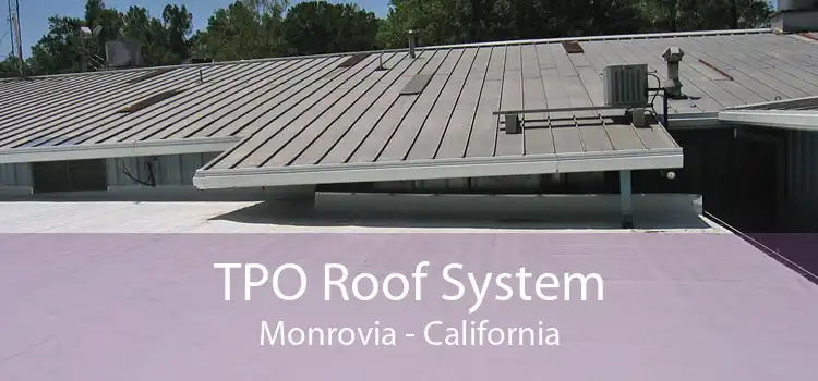 TPO Roof System Monrovia - California