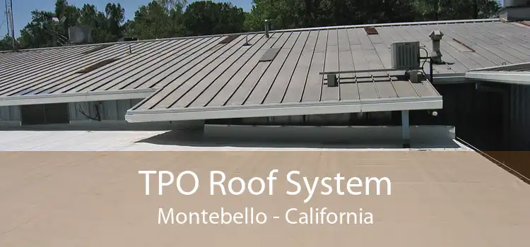 TPO Roof System Montebello - California