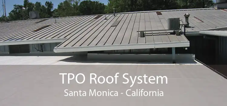 TPO Roof System Santa Monica - California