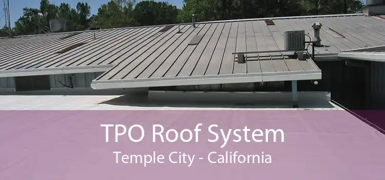 TPO Roof System Temple City - California